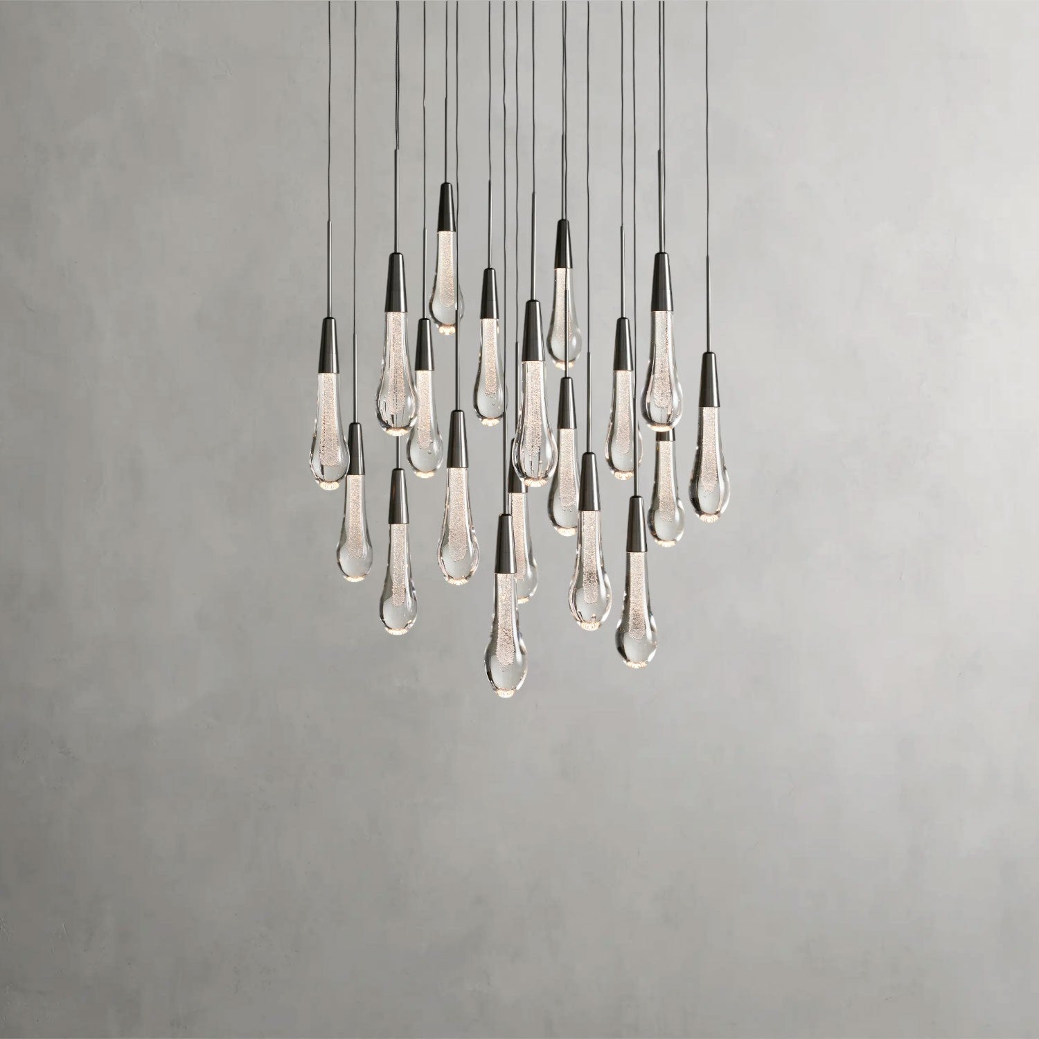 Soltaire Round Chandelier 17", 24", 36", 58"